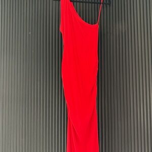 Michael Stars Red one shoulder Dress